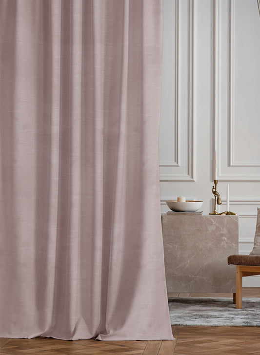 Casper Plain Room Darkening Curtains | Cashmere | Set of 2