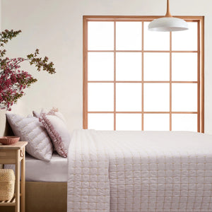 Home Crayons CloudTouch™ Comforter Set | All-Season | 33% Oversized | Includes 2 Pillow Covers & 2 Cushion Covers | Sakura Blush