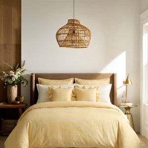 Crayonic™ 8-Piece AC Bedding Set | Signature Designer Bedding for AC Rooms | Sunlit Gingham