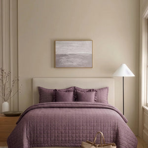 Home Crayons CloudTouch™ 5-Piece AC Comforter Set | 33% Oversized | Includes 2 Pillow & 2 Cushion Covers | Mulberry