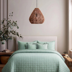 Home Crayons CloudTouch™ 5-Piece AC Comforter Set | 33% Oversized | Includes 2 Pillow & 2 Cushion Covers | Matcha Milk