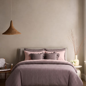 Crayonic™ 8-Piece AC Bedding Set | Signature Designer Bedding for AC Rooms | Merlot
