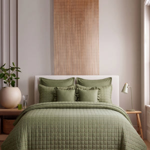 Home Crayons CloudTouch™ 8-Piece AC Bedding Set | Complete Bedroom Upgrade in One Set | Olive Grove