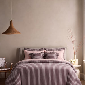 Crayonic™ 8-Piece AC Bedding Set | Signature Designer Bedding for AC Rooms | Merlot
