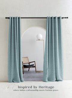 Teramo Jacquard Room Darkening Curtains | Drift Jacquard Weave | Caribbean Coral | Set of 2 | Fully Customizable