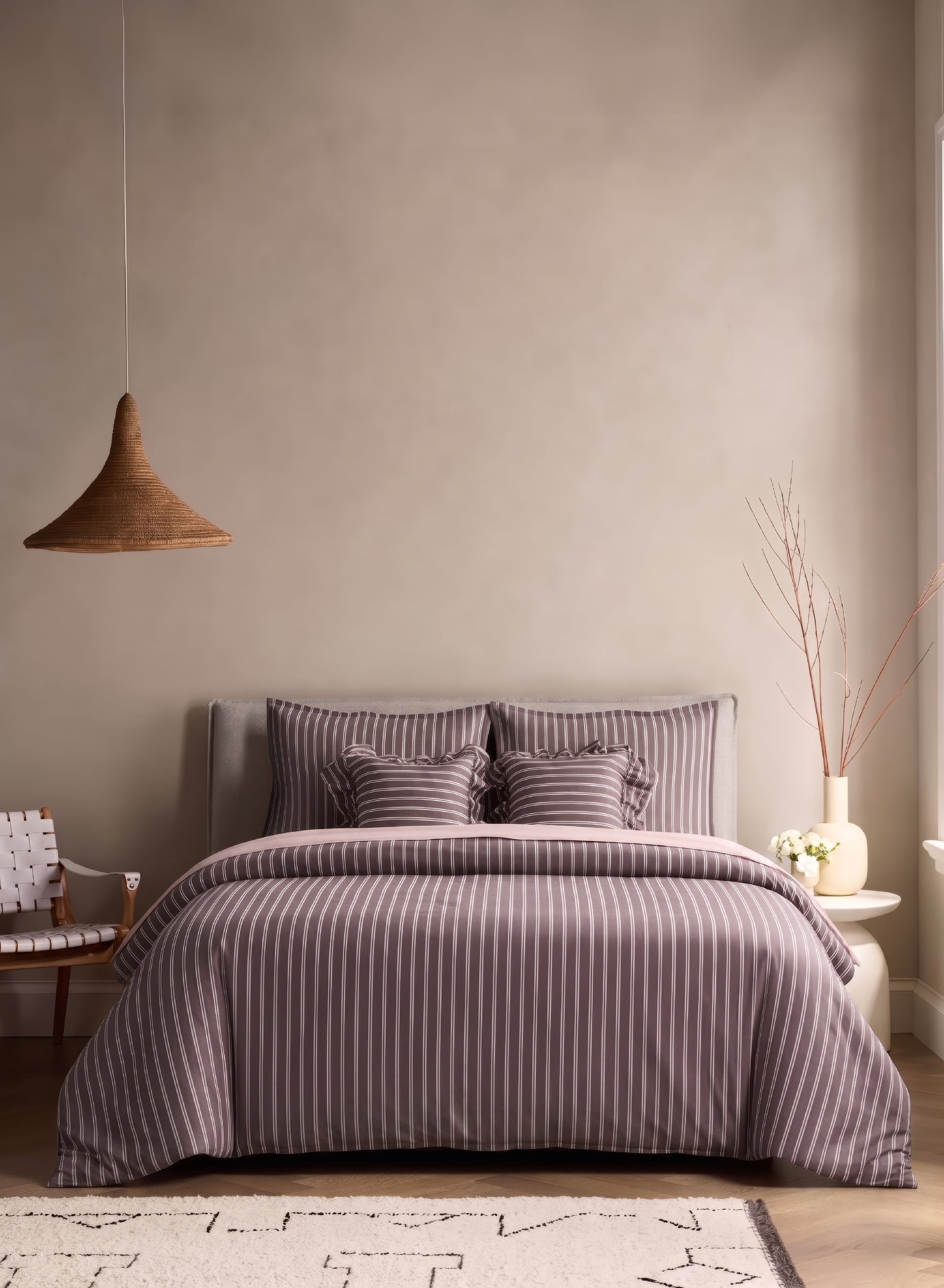 Crayonic™ 5-Piece AC Comforter Set | Signature Designer Comforter Set | Merlot
