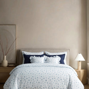 Crayonic™ 8-Piece AC Bedding Set | Signature Designer Bedding for AC Rooms | Bluebell