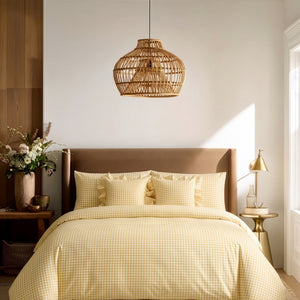 Crayonic™ 5-Piece AC Comforter Set | Signature Designer Comforter Set | Sunlit Gingham