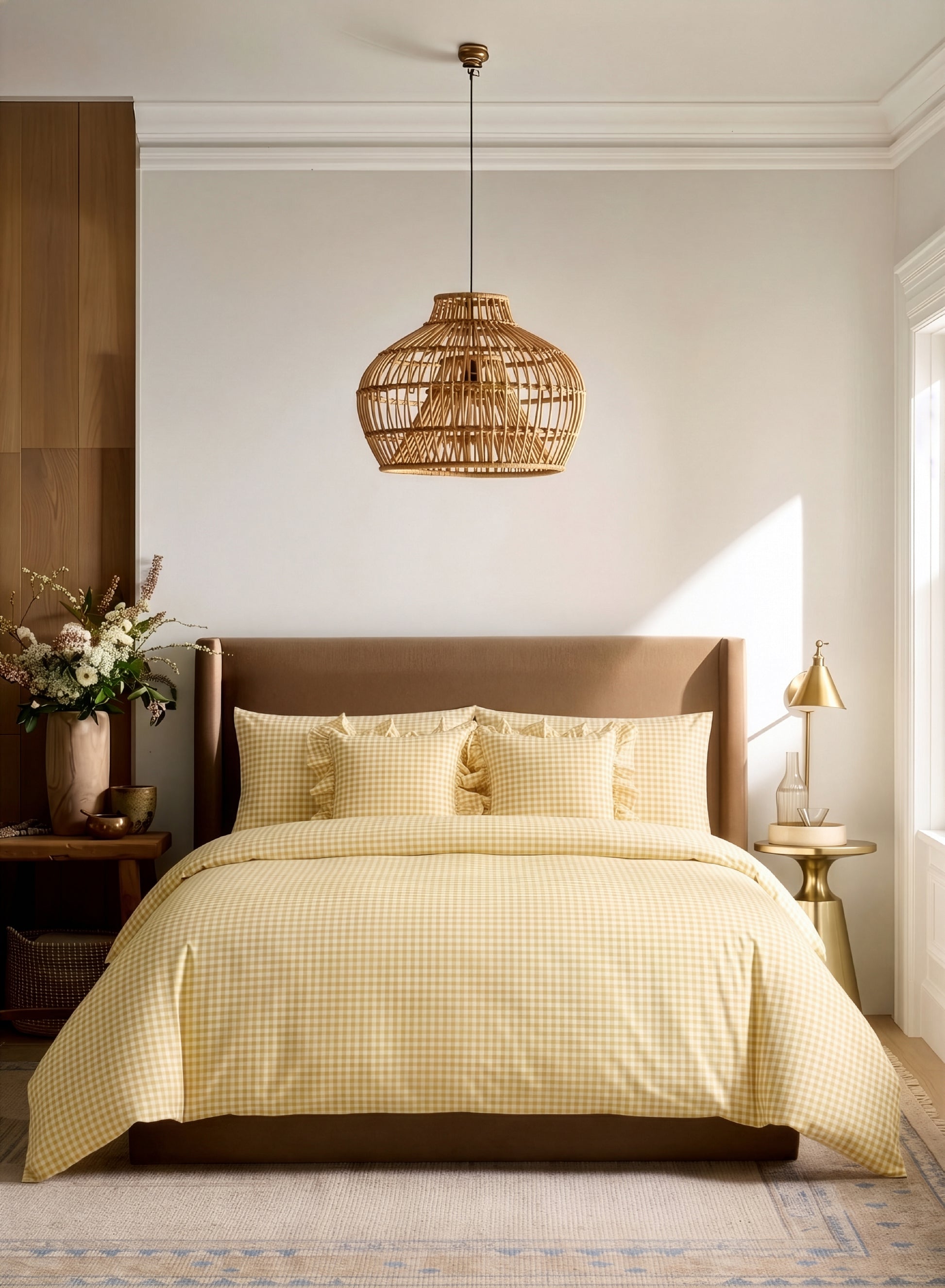 Crayonic™ 5-Piece AC Comforter Set | Signature Designer Comforter Set | Sunlit Gingham