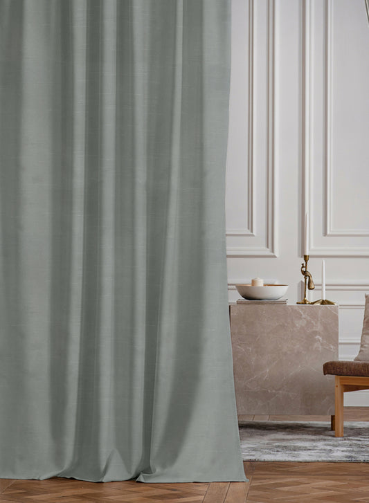 Casper Plain Room Darkening Curtains | Sage Green | Set of 2