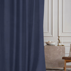 Casper Plain Blackout Curtains | Blue | Set of 2