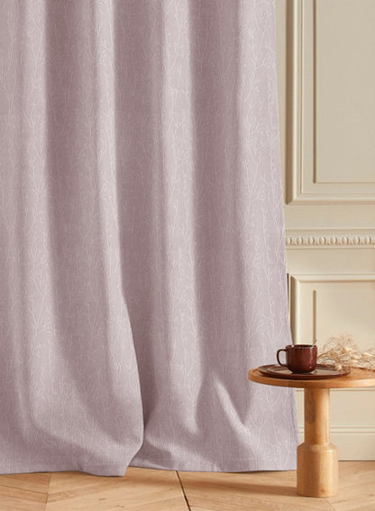 Bern Jacquard Blackout Curtains | Deep Blush | Set of 2 (Pattern 2)