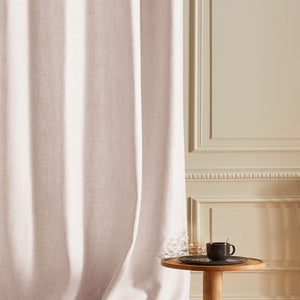 Cocoon Minimal Texture Room Darkening Curtains | Modern Aesthetic | Off White | Set of 2 | Fully Customizable