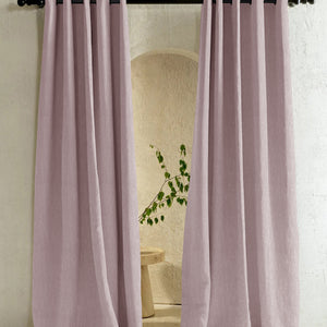 Bern Jacquard Blackout Curtains | Delicate Branch Embroidery & Total Light Block | Deep Blush | Set of 2 | Fully Customizable