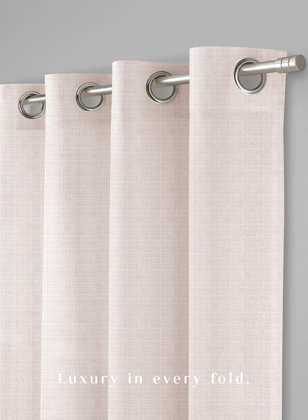 Cocoon Minimal Texture Room Darkening Curtains | Modern Aesthetic | Off White | Set of 2 | Fully Customizable
