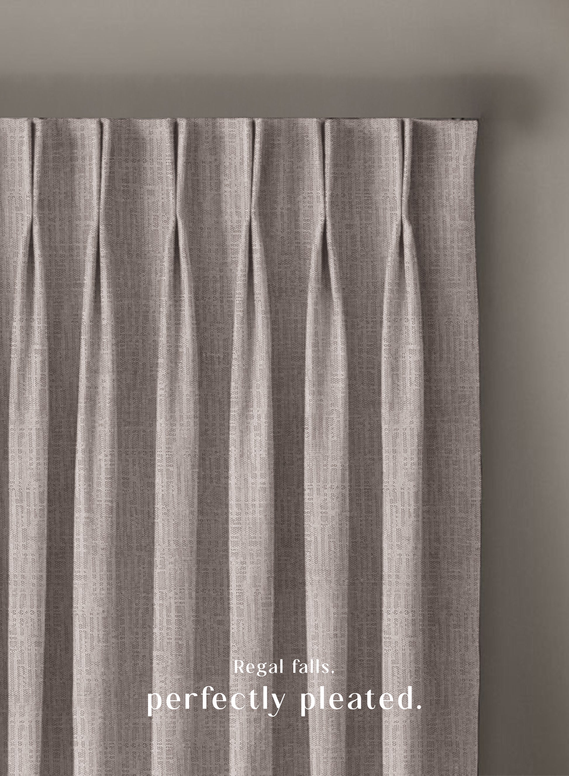 Elora Textured Blackout Curtains | Minimal Design & Total Light Block | Natural Stone | Set of 2 | Fully Customizable