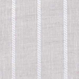 Evok Striped Sheer Curtains | Subtle Stripes & Soft Light Filter | Off White | Set of 2 | Fully Customizable