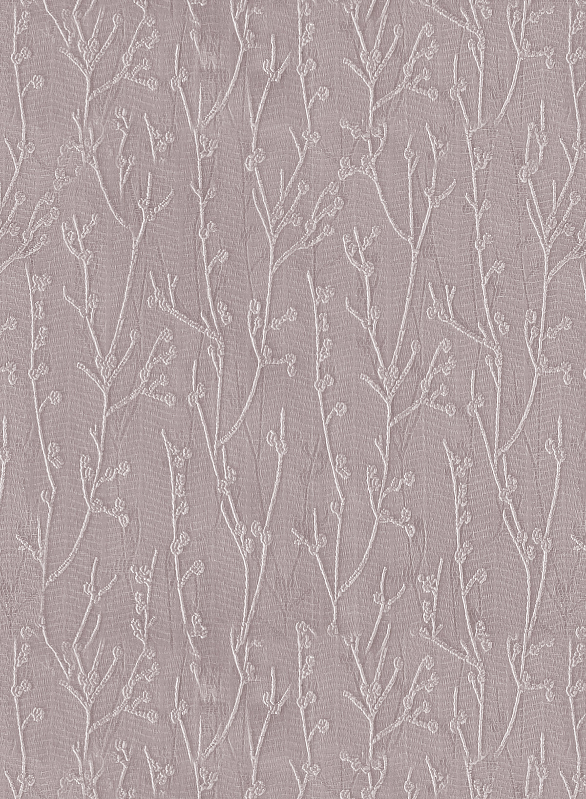 Bern Jacquard Blackout Curtains | Delicate Branch Embroidery & Total Light Block | Deep Blush | Set of 2 | Fully Customizable