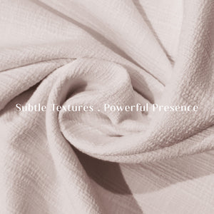 Cocoon Minimal Texture Room Darkening Curtains | Modern Aesthetic | Off White | Set of 2 | Fully Customizable