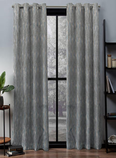 Flavia Jacquard Blackout Curtains | Elegant Diamond Weave & Total Light Block | Sea Green | Set of 2 | Fully Customizable