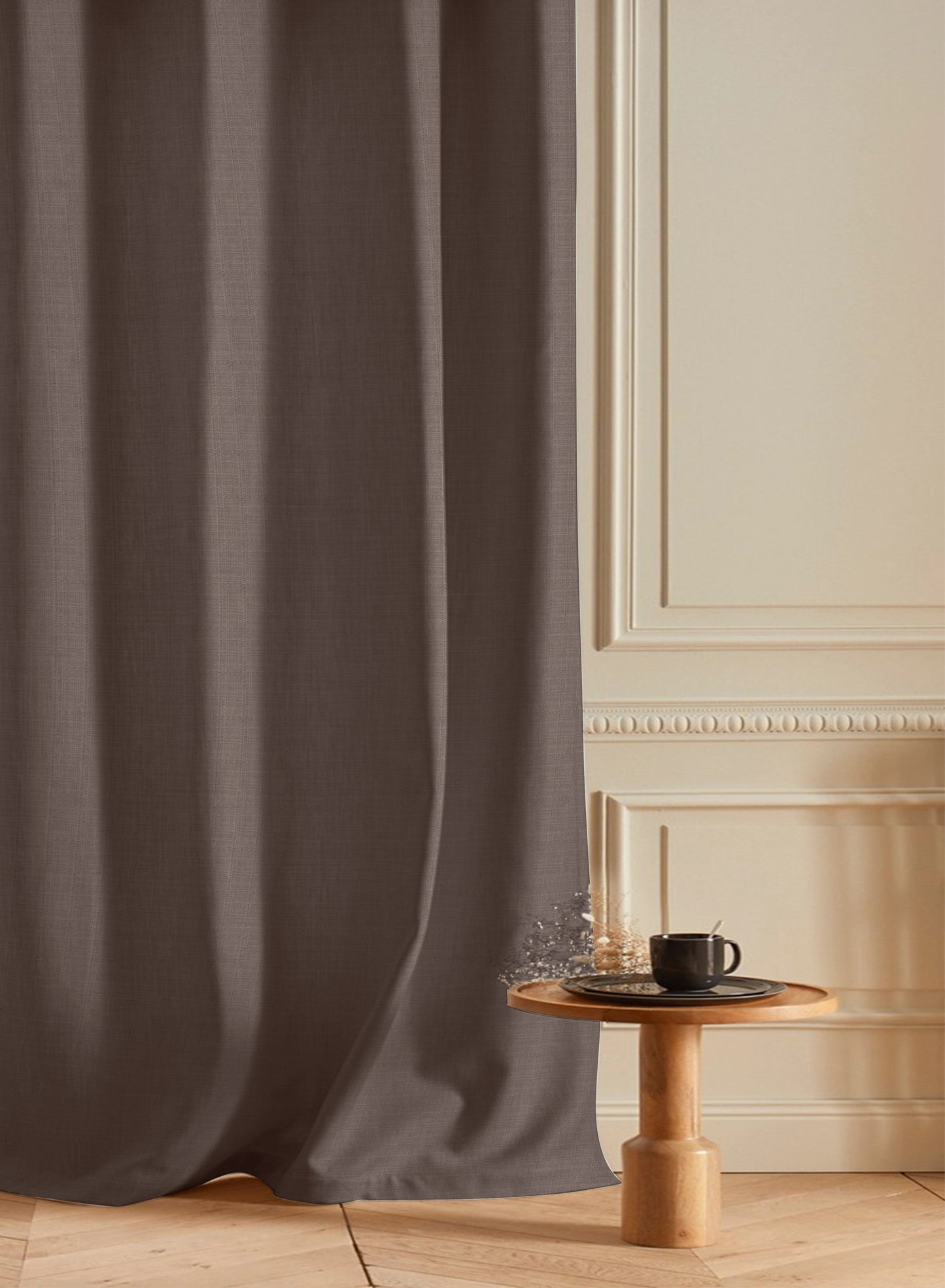 Cocoon Room Darkening Curtains | Mocha Brown | Set of 2