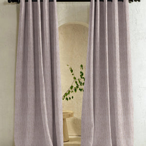 Bern Jacquard Blackout Curtains | Delicate Branch Embroidery & Total Light Block | Light Khaki | Set of 2 | Fully Customizable