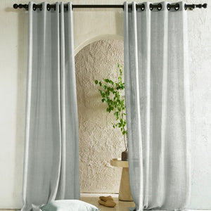 Amore Plain Sheer Curtains | Airy Elegance & Soft Light Filter | Sage Green | Set of 2 | Fully Customizable