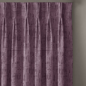 Elsa Textured Room Darkening Curtains | Old Mauve | Set of 2