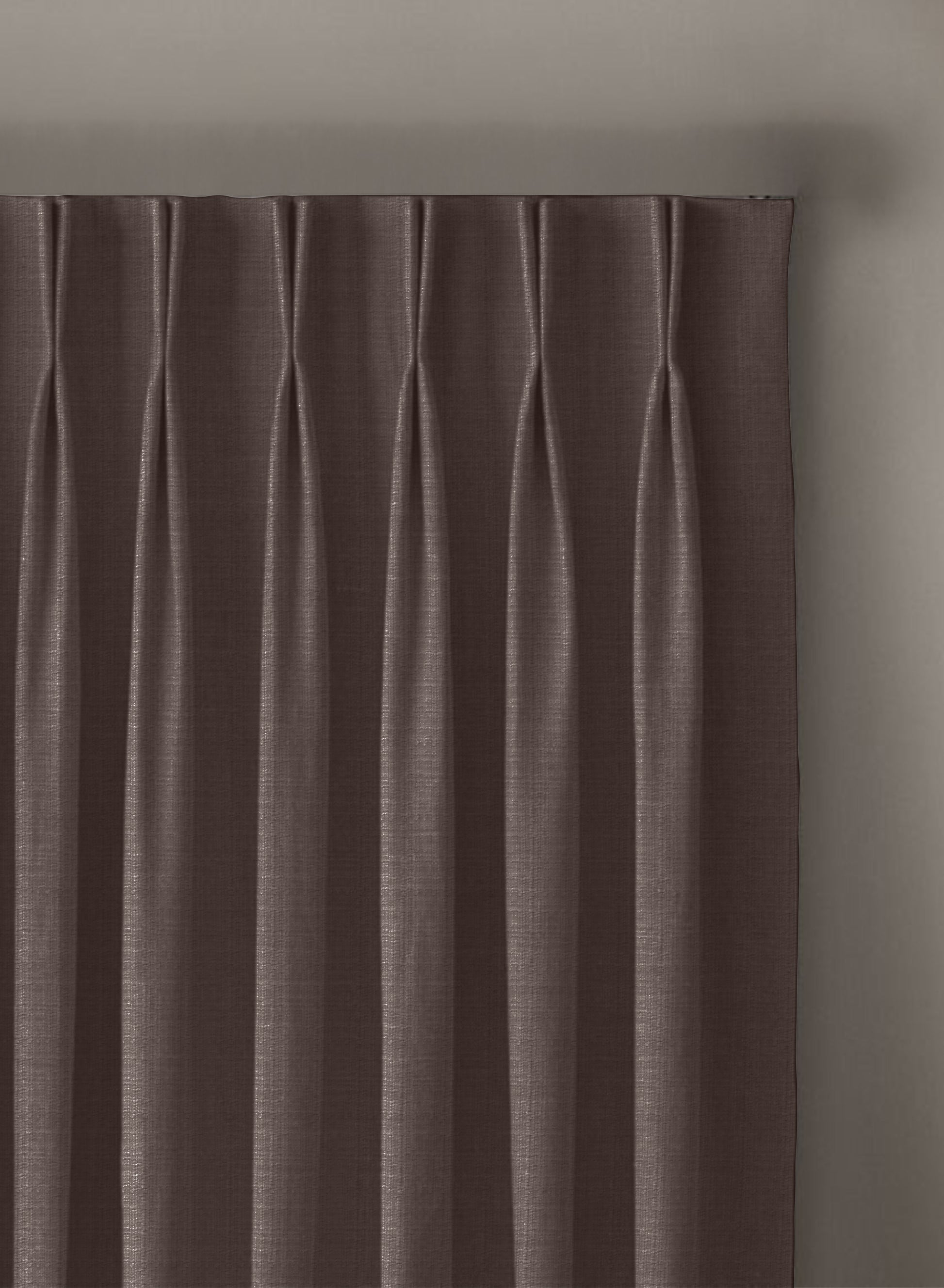 Cocoon Minimal Texture Room Darkening Curtains | Modern Aesthetic | Mocha Brown | Set of 2 | Fully Customizable