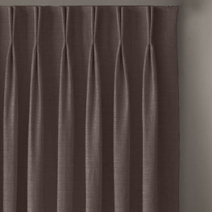 Cocoon Minimal Texture Room Darkening Curtains | Modern Aesthetic | Mocha Brown | Set of 2 | Fully Customizable