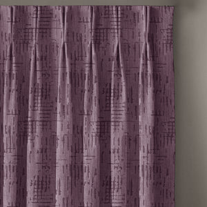 Elsa Textured Room Darkening Curtains | Modern Aesthetic | Old Mauve | Set of 2 | Fully Customizable