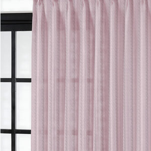 Amore Striped Sheer Curtains | Airy Elegance & Soft Light Filter | Deep Blush | Set of 2 | Fully Customizable