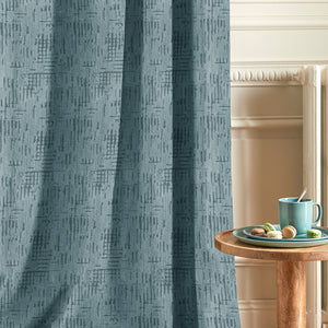 Elsa Textured Room Darkening Curtains | Modern Aesthetic | Seafoam Green | Set of 2 | Fully Customizable