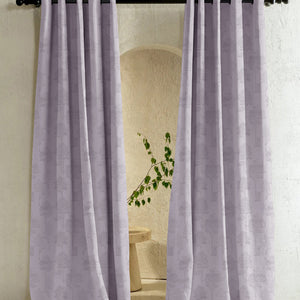 Bern Jacquard Blackout Curtains | Scenic Tree Pattern & Total Light Block | Lavender Gray | Set of 2 | Fully Customizable