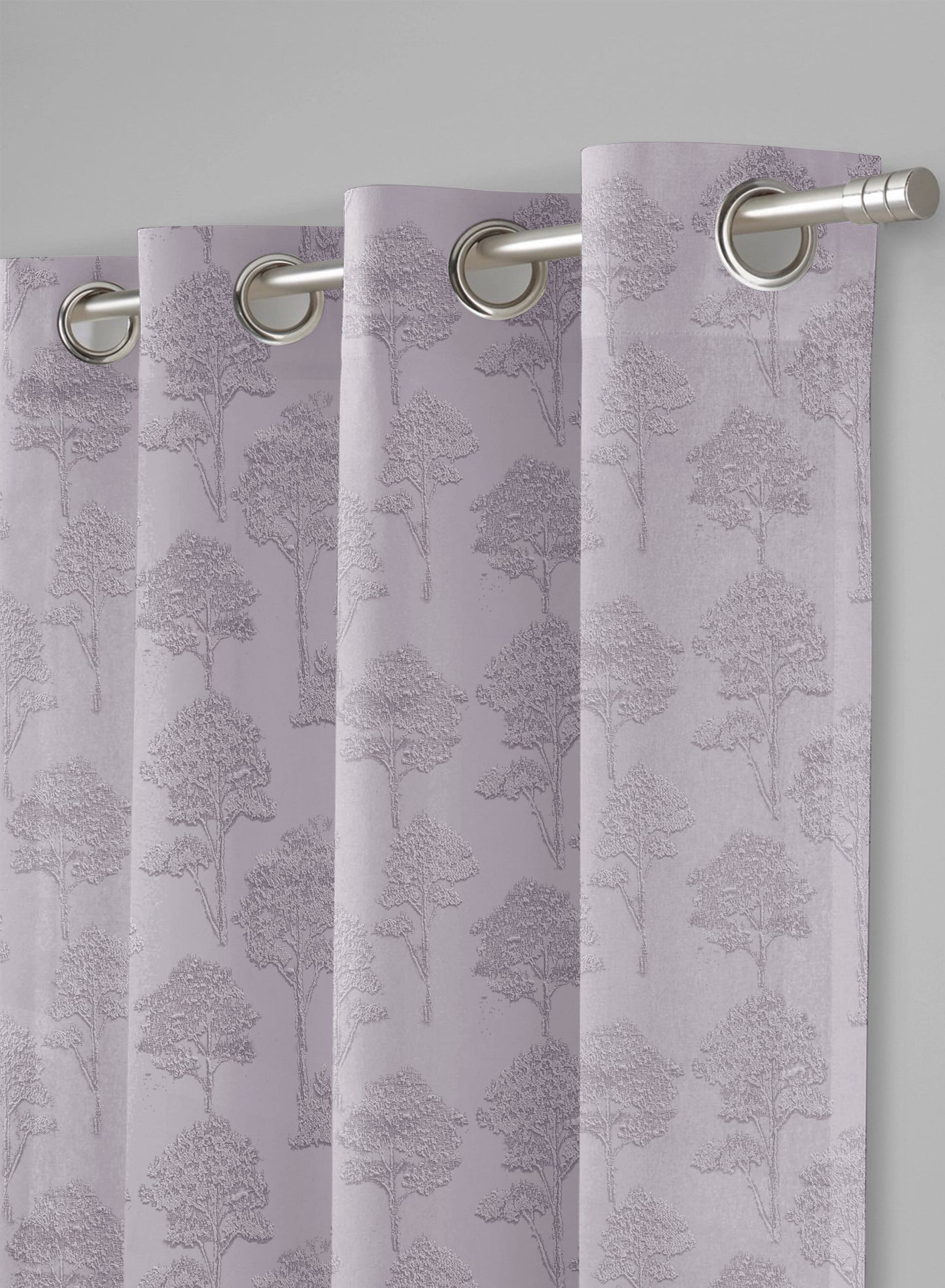 Bern Jacquard Blackout Curtains | Lavender Gray | Set of 2 (Pattern 1)