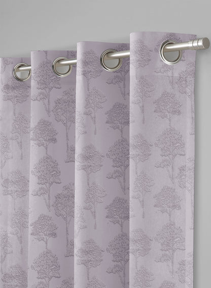 Bern Jacquard Blackout Curtains | Lavender Gray | Set of 2 (Pattern 1)