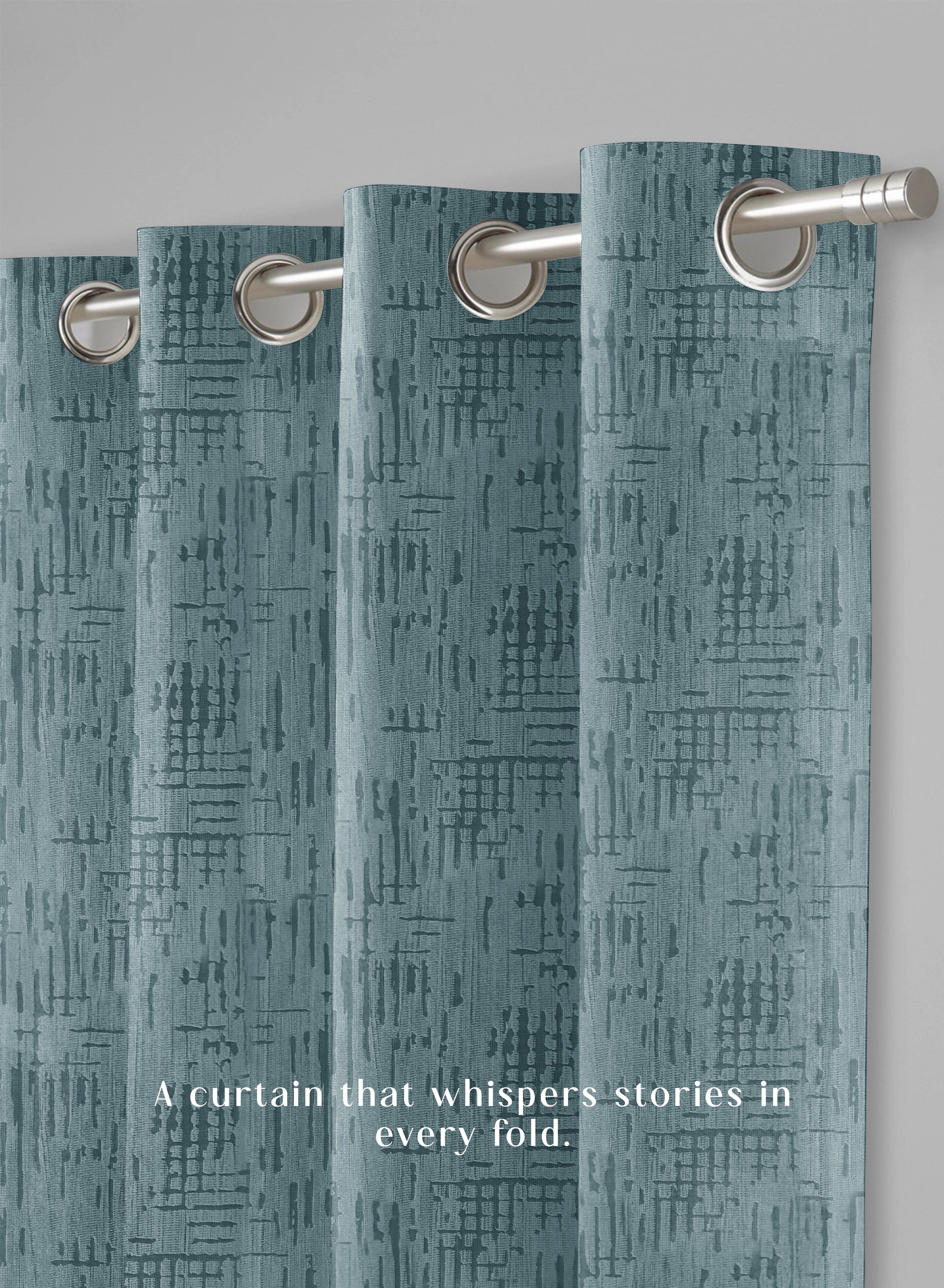 Elsa Textured Room Darkening Curtains | Modern Aesthetic | Seafoam Green | Set of 2 | Fully Customizable
