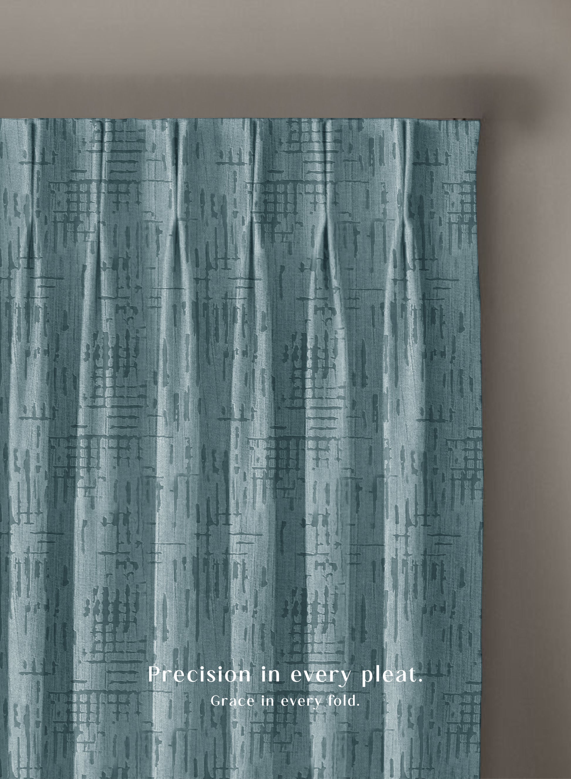 Elsa Textured Room Darkening Curtains | Modern Aesthetic | Seafoam Green | Set of 2 | Fully Customizable