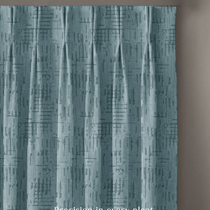 Elsa Textured Room Darkening Curtains | Modern Aesthetic | Seafoam Green | Set of 2 | Fully Customizable