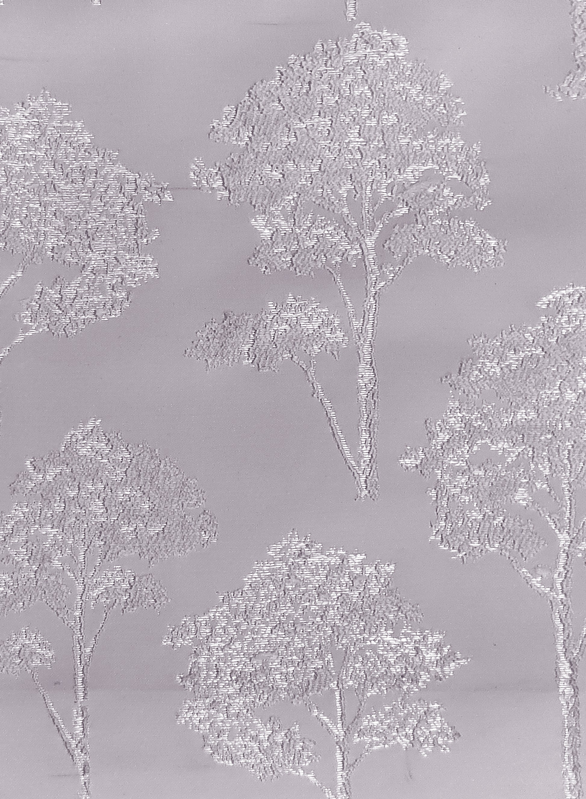 Bern Jacquard Room Darkening Curtains | Scenic Tree Pattern | Lavender Gray | Set of 2 | Fully Customizable