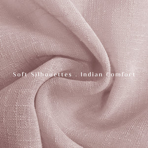 Amore Plain Sheer Curtains | Airy Elegance & Soft Light Filter | Deep Blush | Set of 2 | Fully Customizable