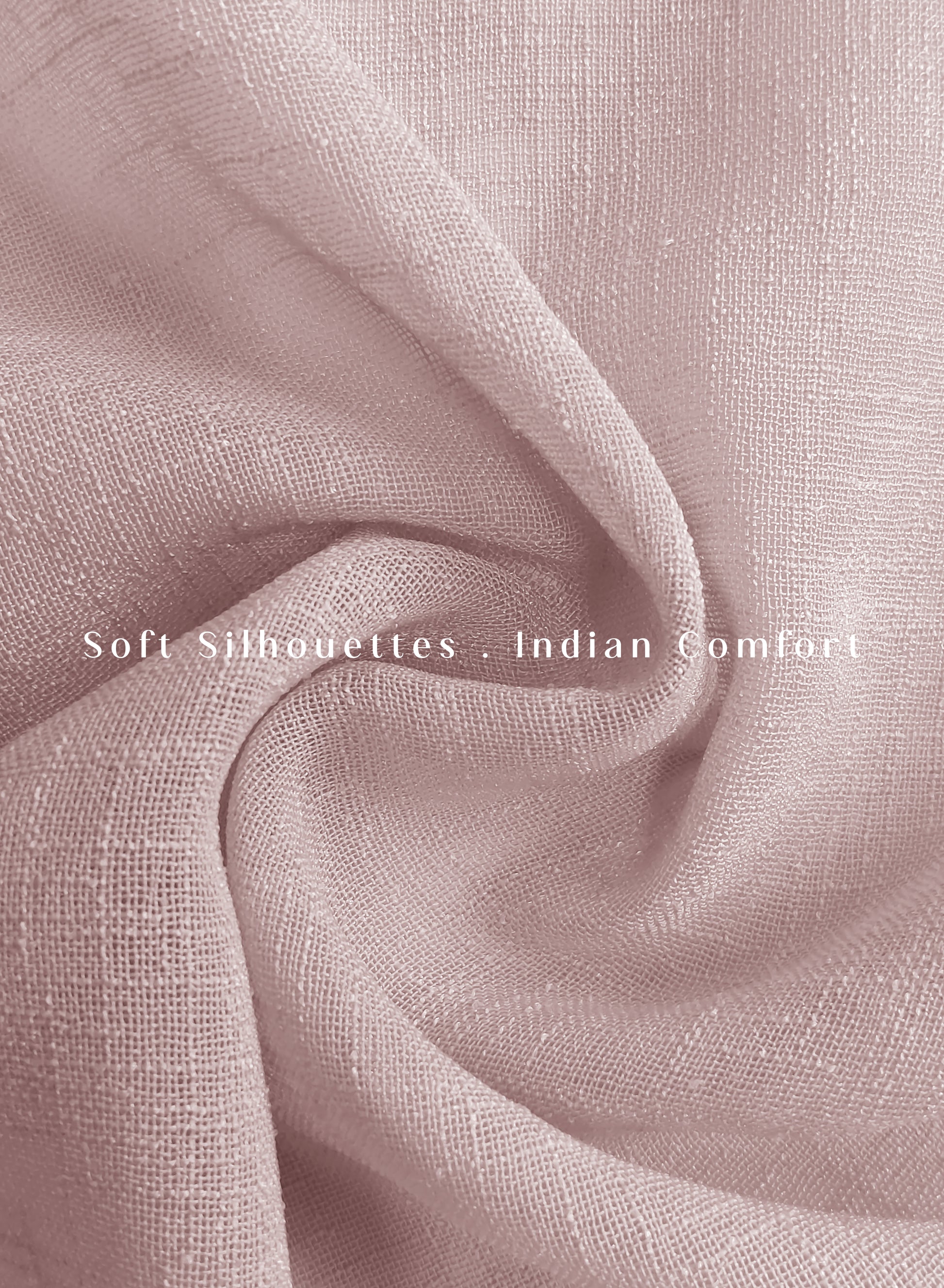 Amore Plain Sheer Curtains | Airy Elegance & Soft Light Filter | Deep Blush | Set of 2 | Fully Customizable
