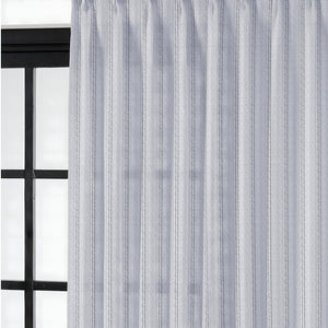 Amore Striped Sheer Curtains | Echo Blue | Set of 2