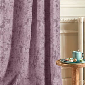 Elsa Textured Room Darkening Curtains | Modern Aesthetic | Deep Blush | Set of 2 | Fully Customizable