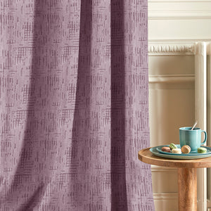 Elsa Textured Room Darkening Curtains | Deep Blush | Set of 2