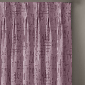 Elsa Textured Room Darkening Curtains | Deep Blush | Set of 2