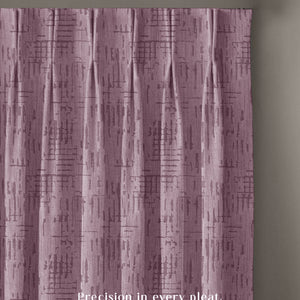 Elsa Textured Blackout Curtains | Modern Aesthetic & Total Light Block | Deep Blush | Set of 2 | Fully Customizable