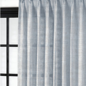 Amore Plain Sheer Curtains | Airy Elegance & Soft Light Filter | Echo Blue | Set of 2 | Fully Customizable