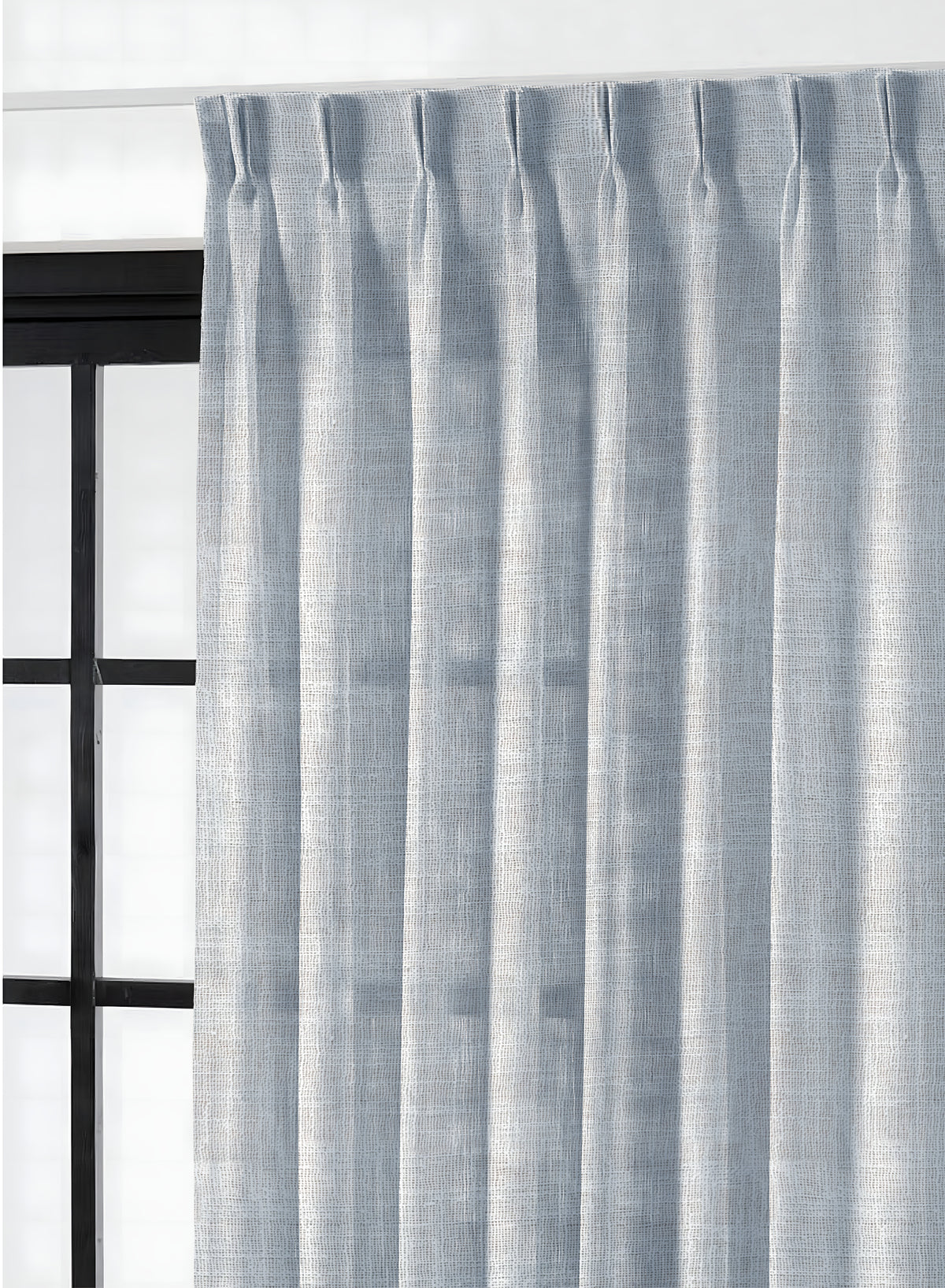 Amore Plain Sheer Curtains | Airy Elegance & Soft Light Filter | Echo Blue | Set of 2 | Fully Customizable
