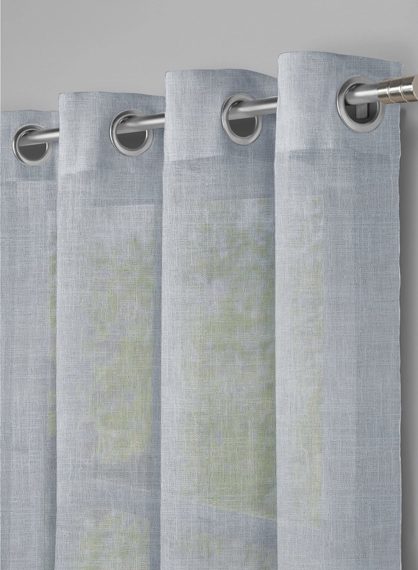 Amore Plain Sheer Curtains | Echo Blue | Set of 2